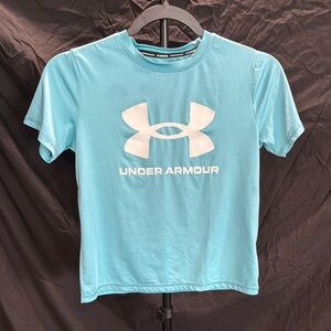 Under Armour Blue and White Performance swim Jersey
